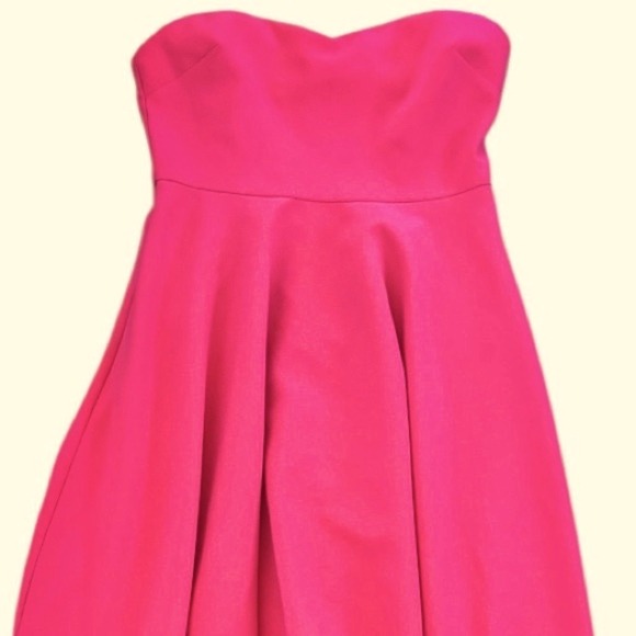 LIKELY High Low Maxi Strapless Sweetheart Neckline Lovelle Dress Gown, Pink, 8 - Picture 6 of 15